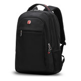 瑞士军刀SWISSGEAR14.6英寸商务电脑背包男士包户外休闲旅行包双肩包(黑色)