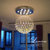 欧式餐厅水晶吊灯 现代简约客厅灯 美式楼梯灯吸顶灯(直径80* 高度100CM)