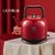 积高GL-168大容量5L电热水壶 不锈钢家用保温烧水壶恒温电开水壶电茶壶(中国红 5L)