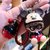 韩版卡通钥匙扣挂件女学生可爱新款蒙奇奇车钥匙绳送女友(钥匙扣挂件 布朗熊+黑红铃铛+黑红绳（较大）)