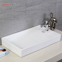 多美吉卫浴方形陶瓷艺术盆 洗面盆 洗手盆 洗脸盆 台上盆8306(单盆)