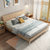 A家 北欧双人床板式单人床现代简约1.5米1.8米高箱储物床主卧卧室家具 Y3A0125(1.5米框架床 床)