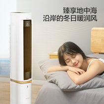 美的(Midea)HFY22ES 取暖器 家用电暖风机客厅卧室立式电暖器气电热风机扇智能遥控定时节能(冬夏两用)