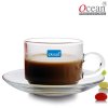 海洋Ocean P00340-6T 玻璃咖啡杯碟茶杯碟花茶杯6只套装