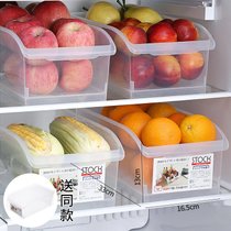 居家家抽屉式冰箱收纳盒厨房食品级水果蔬菜鸡蛋盒冷藏保鲜储存盒(限时抢购【买4个送1带轮款⭐】 限100名)