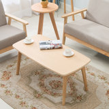 小户型简易茶几卧室桌子简约现代创意长方形可折叠小茶几BMC-01(原木色不可折叠（50*100）)
