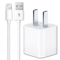 苹果原装充电器 苹果7 7plus 6 6plus 6S 6Splus5 5S SE充电头充电器 5W数据线 充电器套装(白色 充电器+数据线)