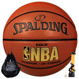 斯伯丁Spalding 64-284/74-606Y 耐磨PU蓝球 NBA室内外比赛 篮球(桔色 7)