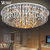 现代简约LED吸顶灯圆形水晶灯客厅灯简欧温馨卧室灯餐厅房间灯饰HS601055(50cm18W中性光)