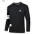 Adidas 16新款 男子针织休闲卫衣 运动套头衫(黑色)