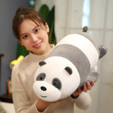 爱尚熊裸熊猫公仔三只小熊北极熊布娃娃毛绒玩具28cm 国美超市甄选
