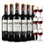 【原瓶进口】罗莎庄园法国红酒整箱克罗斯干红葡萄酒750ml×6瓶送酒杯(克罗斯6支装 六只装)
