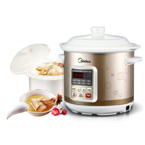 美的（Midea）MD-WBGS401 电炖锅 白瓷预约大容量煲汤锅陶瓷砂锅煮粥