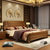 乔林曼兰 实木床 现代中式橡木双人床(胡桃木色1.5 / 2米 床)