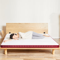 8H床垫 小米（MI）供应链 进口天然乳胶床垫M1s 软硬两用 单人床垫床褥子 薄床垫子(波尔多红 180*200)