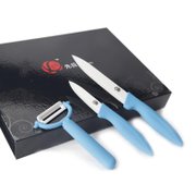 先后（Xianhou）MSWT350-S白色刃陶瓷刀三件套（蓝色）