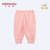小米米minimoto婴儿衣服 棉质宝宝可拆长裤 新生儿打底薄款裤子(珊瑚红 100cm（2-3岁）)