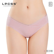 LPCSS品牌内裤女80支莫代尔交叉时尚性感女士夏季薄款白色三角裤(豆沙粉x1条 L)