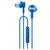 华为荣耀魔声耳机2代 入耳式立体声音乐线控耳机3.5mm跑步运动健身听歌有线耳塞AM17小米苹果iphone三星手机通用(蓝色)