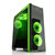 先马（SAMA）塞恩5（豪华版绿）游戏机箱 （U3/大侧透/SSD/轻松背线/长显卡）台式电脑机箱外壳