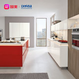 Ixina德国进口橱柜整体橱柜整体厨房现代风格厨房柜子石英石台面橱柜 预付金