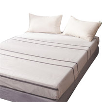 黛格单双人床上用品 1.2m 1.5m 1.8m 2.0m全棉色织水洗棉日系无印良品条纹格子小清新单品床笠(3 默认)