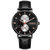 劳士顿（ROSDN）手表 男士腕表时尚休闲防水多功能手表3630(黑面黑皮 皮带)