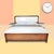 恒信家居 板木高箱储物床 小户型双人床 HXMG-23-CT 床(单床 1.8米高箱床)