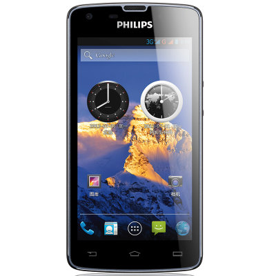 飞利浦（PHILIPS）W8510手机（儒雅灰）WCDMA/GSM 4.7英寸，双卡双待，双摄像头，3300mAh，一键节电，四核待机王！