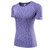 REA 女式 时尚休闲运动短袖T恤R1651(紫色 L)