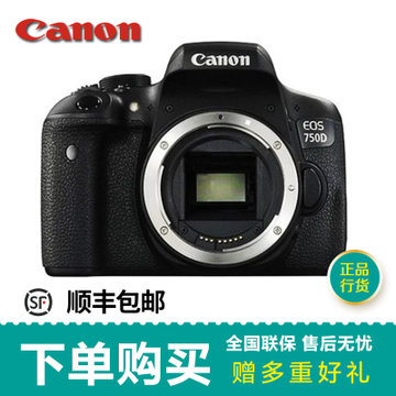 佳能（Canon）EOS 750D EF-S 18-55mm f/3.5-5.6 IS STM 组合套机 750d(佳能(750D黑色 套餐一)