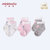 小米米minimoto婴儿宝宝莫代尔短袜四季薄袜儿童袜子3s(米白+粉红+花灰 2-3岁)