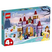 乐高 迪士尼系列 拼插积木女孩玩具(43180 美女与野兽贝儿的冬季城堡庆典)
