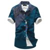 金雅绪新款时尚休闲男士韩版衬衫J023501(蓝色 M)
