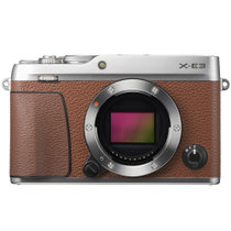 富士微单（FUJIFILM）X-E3 微单/数码相机 棕色单机身