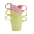 菲特美莱(Feitemeilai) 塑料杯托 创意一次性杯子杯托 纸杯杯托 防烫手隔热纸杯托杯架 6个装(颜色随机 商品尺寸 7*9*5cm)