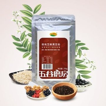 五谷磨房 核桃芝麻黑豆粉250g