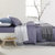 南极人60支长绒棉素色四件套纯棉被套床单床上用品四件套 优雅紫-千灰(优雅紫-千灰)