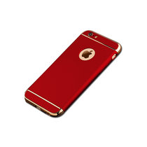 亿和源苹果7三合一电镀全包iPhone7plus手机壳简约(红色--i7)