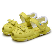 韩版女童鞋鱼嘴包头凉鞋儿童单鞋凉鞋CS3525(黄色 25码)