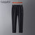 CaldiceKris （中国CK）冬季天丝罗马复合超柔绒休闲裤女散口/束口CK-F03008(XL 黑色)