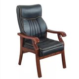 江曼办公椅电脑椅家用会议椅子实木四脚老板椅1.08m*0.68m80.47m
