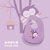 BOOUKI宝优琦 婴儿硅胶围兜宝宝吃饭围嘴立体防水食饭兜儿童-动物系列(紫色猫头鹰)