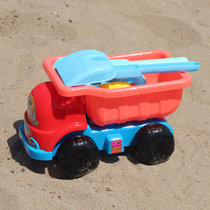 乐佳凡儿童沙滩戏水玩具早教工具挖沙漏铲子玩沙土玩雪亲子互动套装沙滩车玩具礼物 四轮沙滩车（货号：2008-1）(红色)