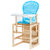 环保多功能实木儿童餐椅、饭桌、板凳、桌子配送坐垫(原木色)
