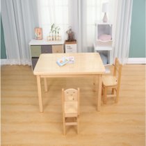 云艳幼儿园实木桌子 （不含椅子）YY-A0021/120*60*50cm儿童用品(默认 默认)