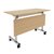 永岩钢木 移动折叠式办公桌 培训桌  YY-0067  (一桌两椅）(珍珠白  金丝橡木 默认)
