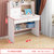 儿童学习桌家用卧室写字桌现代简约小型书桌书柜一体套装升降桌椅(80粉色-升级款)