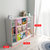 可比熊儿童书架收纳柜书柜绘本架实木家用落地宝宝幼儿园玩具架(粉色160)