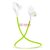 耳宝(earbaby)运动款蓝牙耳机SY 4.0无线自由 运动伴侣(白色+绿线)第5张高清大图